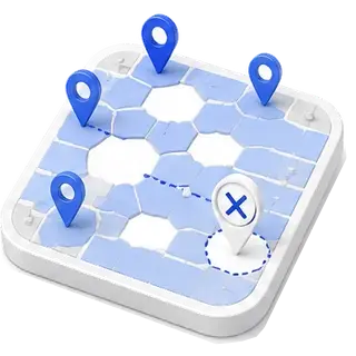The map has holes