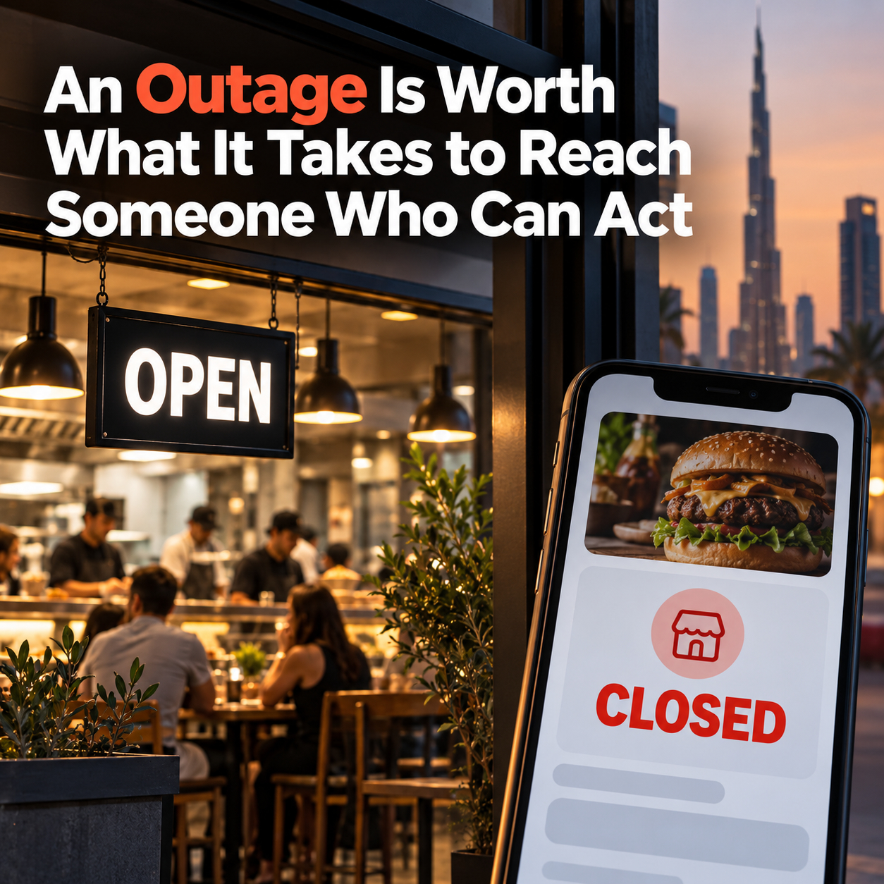An Outage Is Worth What It Takes to Reach Someone Who Can Act