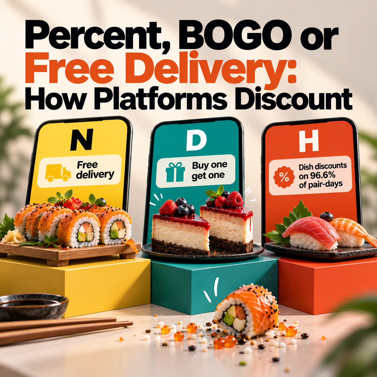 Percent, BOGO or Free Delivery: How Platforms Discount