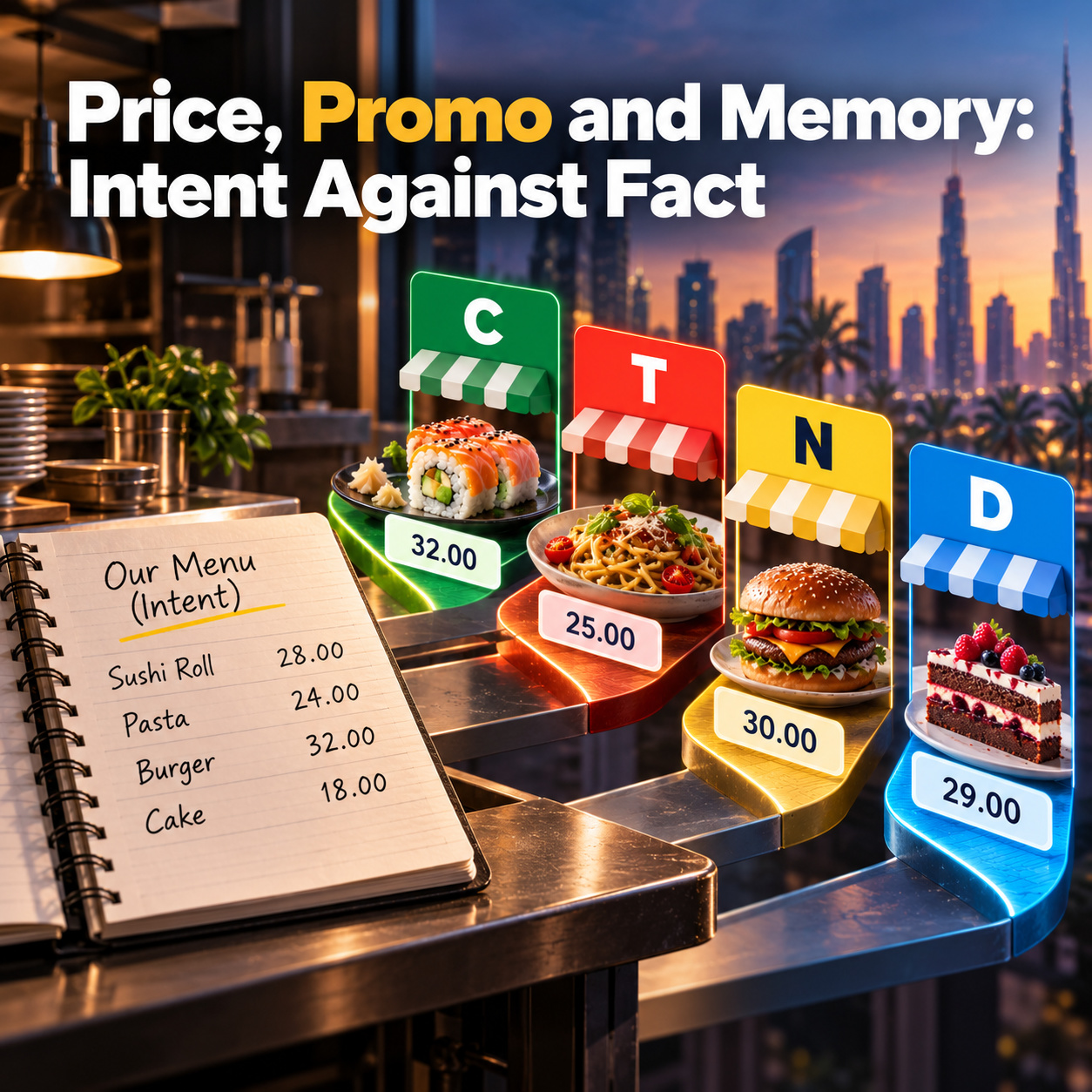 Price, Promo and Memory: Intent Against Fact